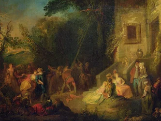 Aufstellen des Maibaums